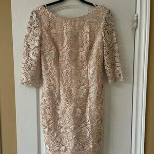 Eliza J Dress Pink Lace Size 8